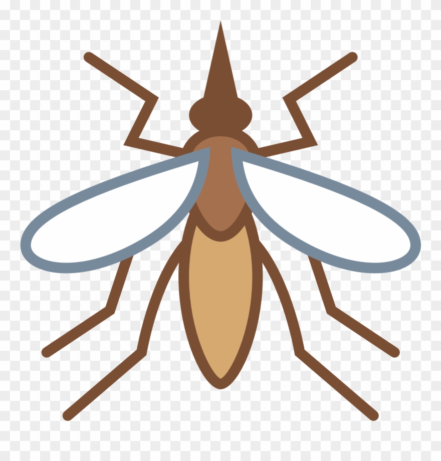 An Mosquito With Three Main Body Parts And Three Legs - Mosquito Icon Png Clipart