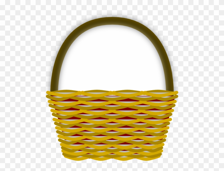 Door Basket Clip Art - Storage Basket - Png Download