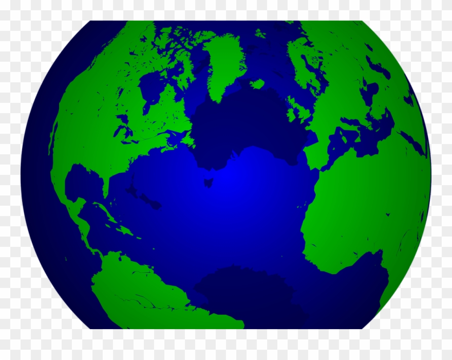Download Clip Art Earth - Red World Globe Png Transparent Png