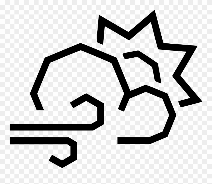 Day Sun Cloud Wind Svg Png Icon Free Download - Cloud Clipart