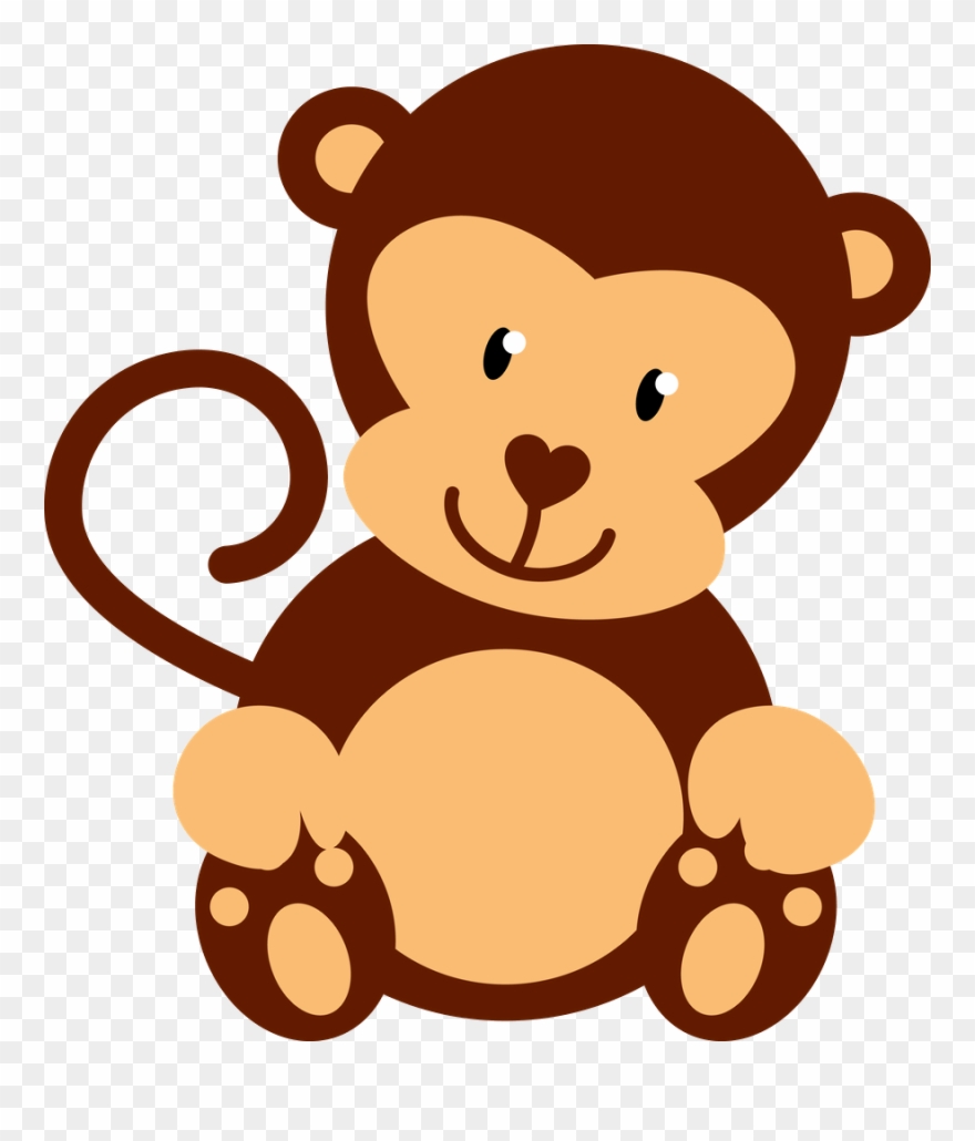 ○‿✿⁀monkeys‿✿⁀○ Monkeys, Clip Art, Scribble, - Safari Baby Animals Png Transparent Png