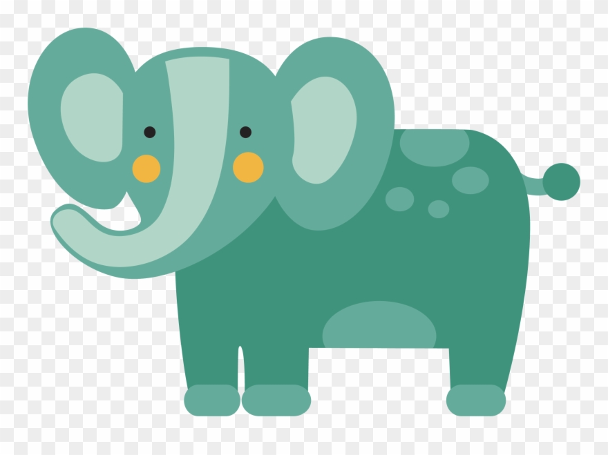 Grass Clipart Elephant Grass - Elephant Illustration Vector - Png Download
