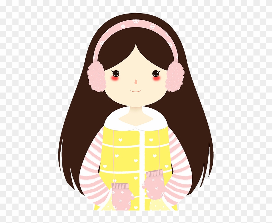 Winter Girl 658*684 Transprent Png Free Download Clipart