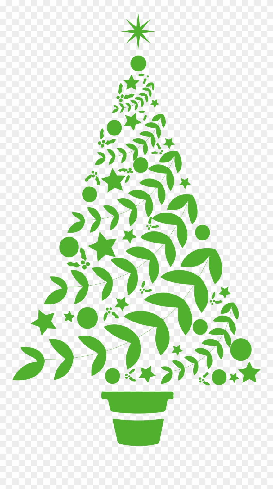 Beautiful Christmas Tree Vinyl Decal Sticker Clipart