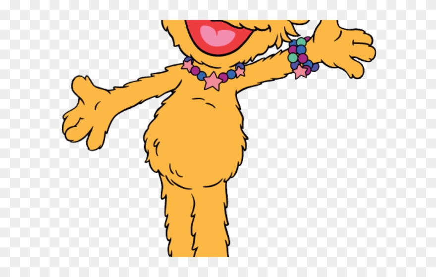 Dots Clipart Elmo - Animated Sesame Street Zoe - Png Download