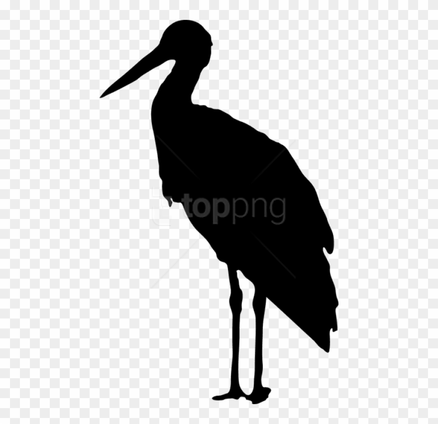 Free Png Download Stork Silhouette Png Images Background - Stork Silhouette Clipart Transparent Png