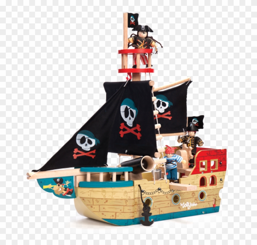 Pirate Ship Transparent - Le Toy Pirate Ship Clipart