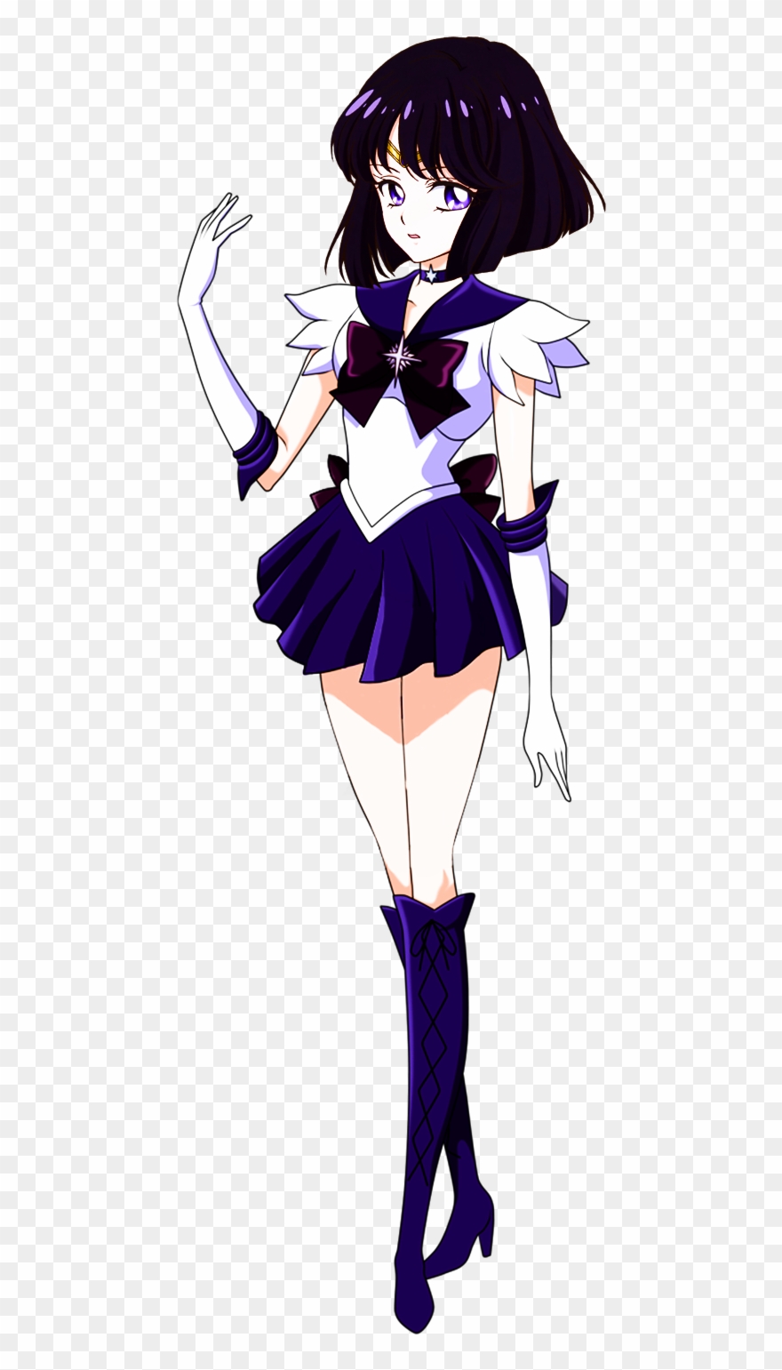 500 X 1460 4 - Sailor Saturn Crystal Transparent Clipart
