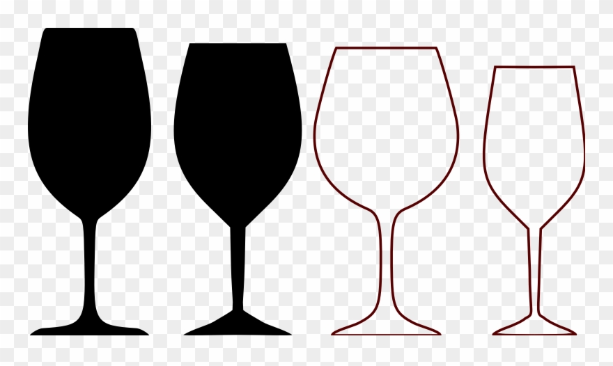 Clipart Of Glass, Wine And Partner - Wine Glass - Png Download