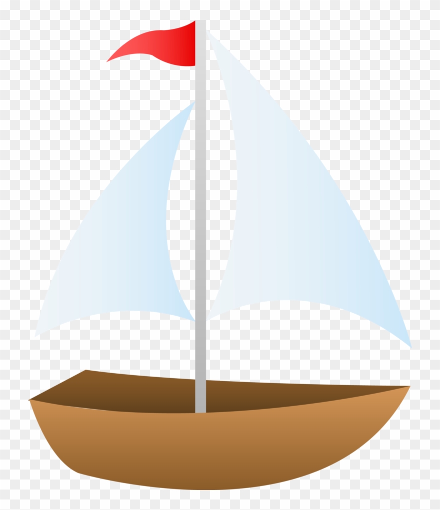 Simple Sailboat Drawing Clipart