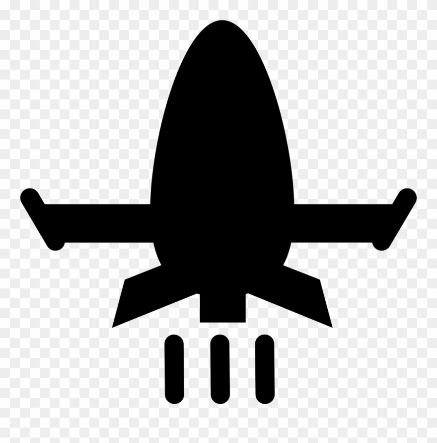 Space Ship Launching Comments - Basic Plane Clipart
