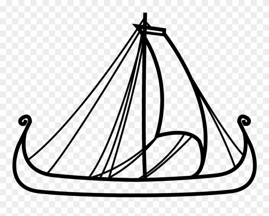 Transparent Drawing Viking Artwork Png Transparent - Sail Clipart