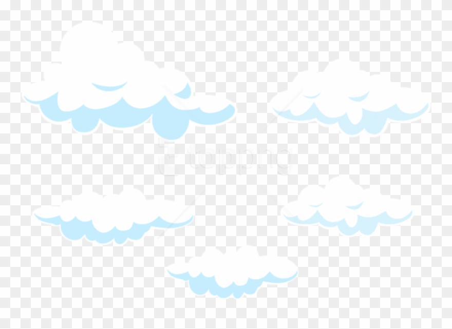 Free Png Download Cartoon Clouds Set Transparent Png - Cartoon Clouds Transparent Background Clipart