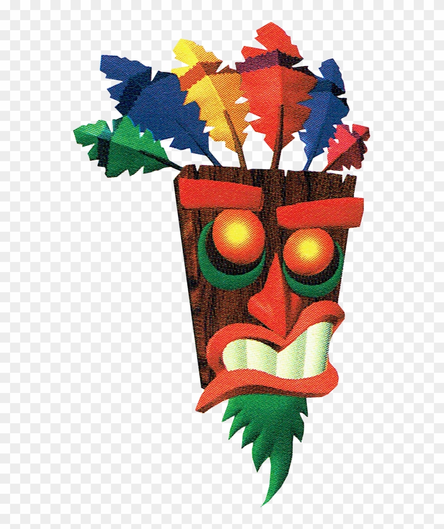 Japanese Png - Crash Bandicoot Aku Aku Japanese Clipart