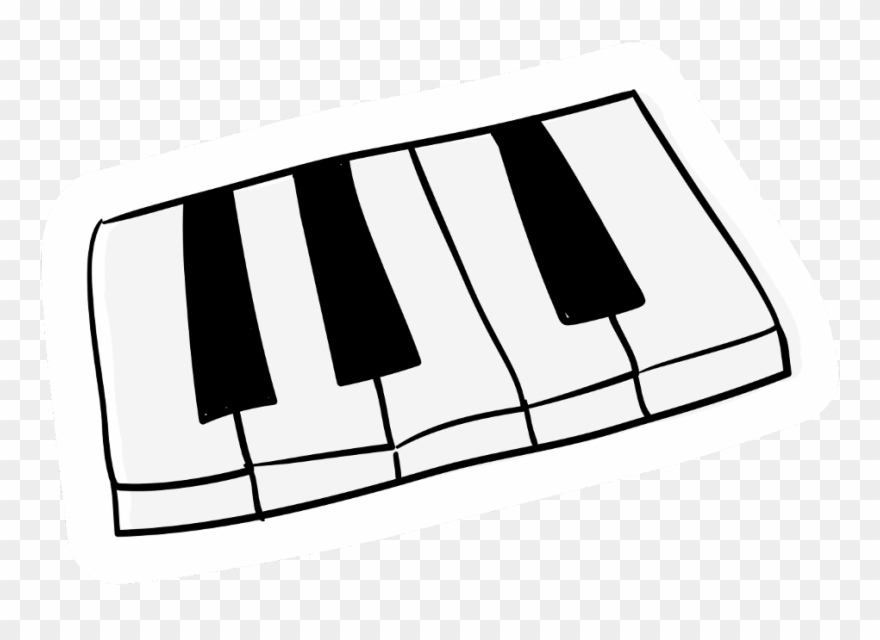 Music Sticker - Musical Keyboard Clipart