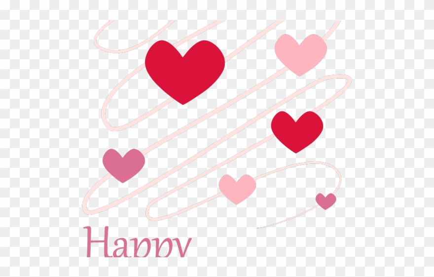 Line Clipart Valentine - Heart - Png Download
