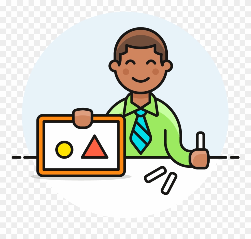 34 Teacher Male African American Clipart