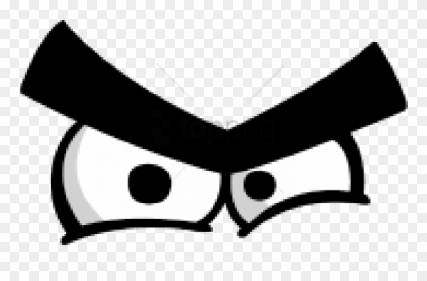 Free Png Angry Eyes Cartoon Png Image With Transparent - Cartoon Transparent Angry Eyes Clipart