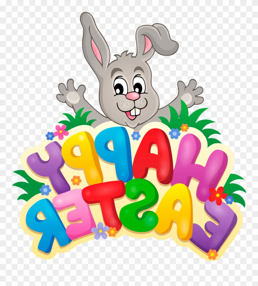 Clipart Of Easter, Bunny And Modular - Cartoon - Png Download