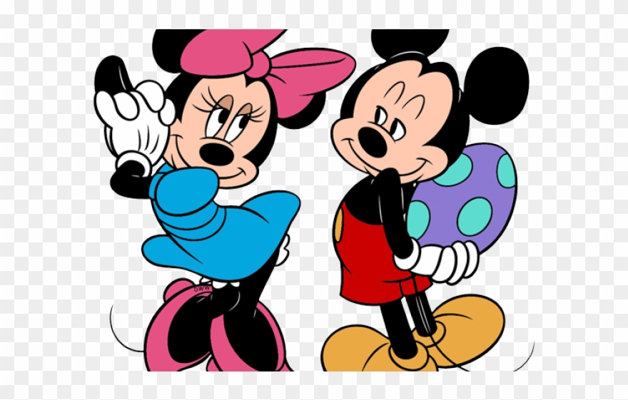 Mickey And Minnie Easter Clipart