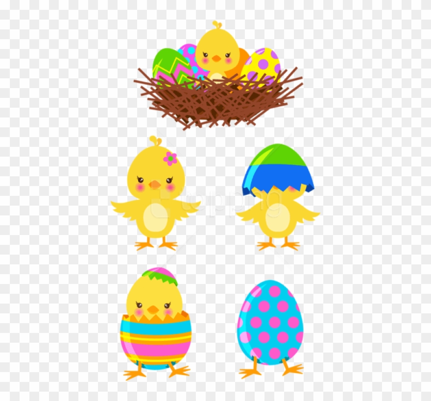 Free Png Download Easter Chicks Set Png Images Background - Easter Chick Clipart Free Transparent Png