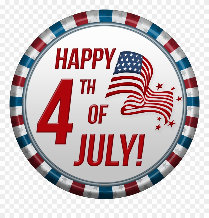 Happy 4th Of July Usa Clip Art Png Image - Negative Space Mandala Transparent Png
