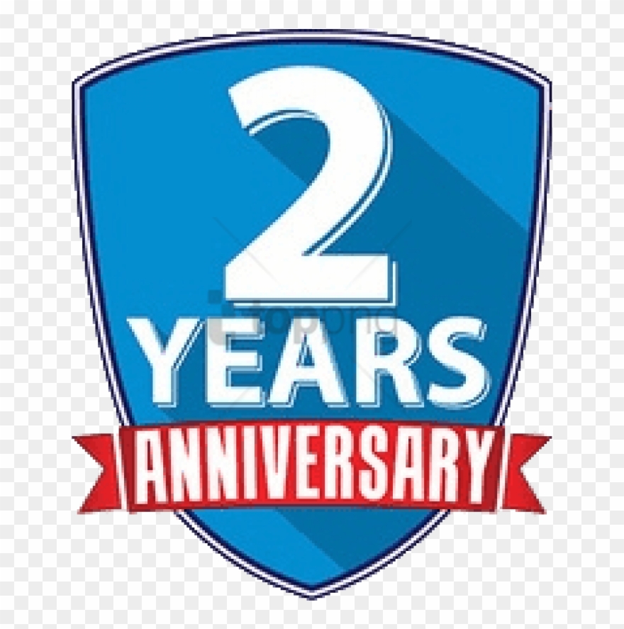 Free Png 2 Years Anniversary Png Image With Transparent - 2nd Anniversary Clipart