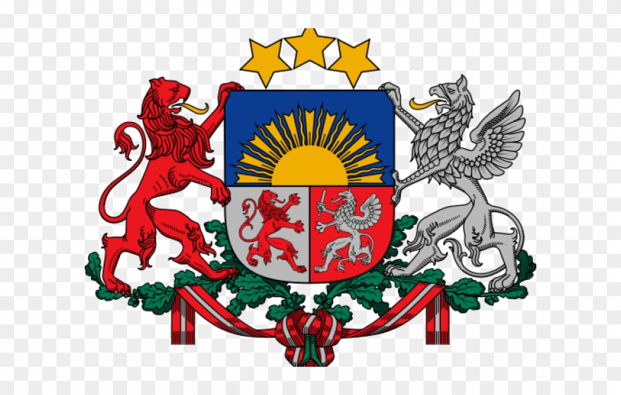 Declaration Of Independence Clipart Clip Art - Coat Of Arms Latvia - Png Download