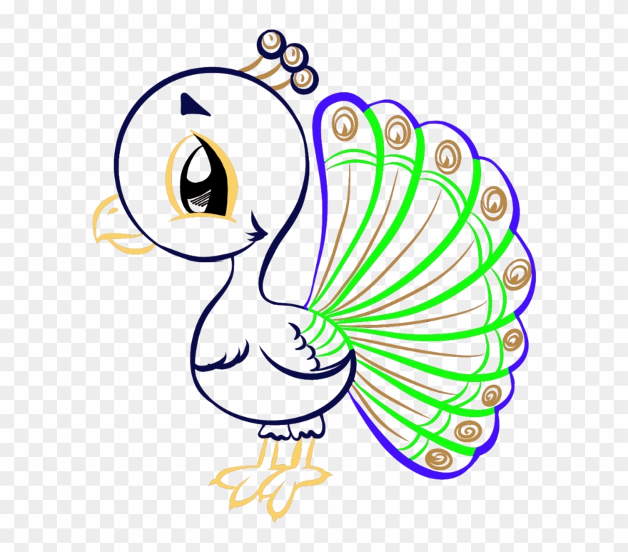 Cool Peacock Pictures To Color Top Ideas - Cartoon Clipart