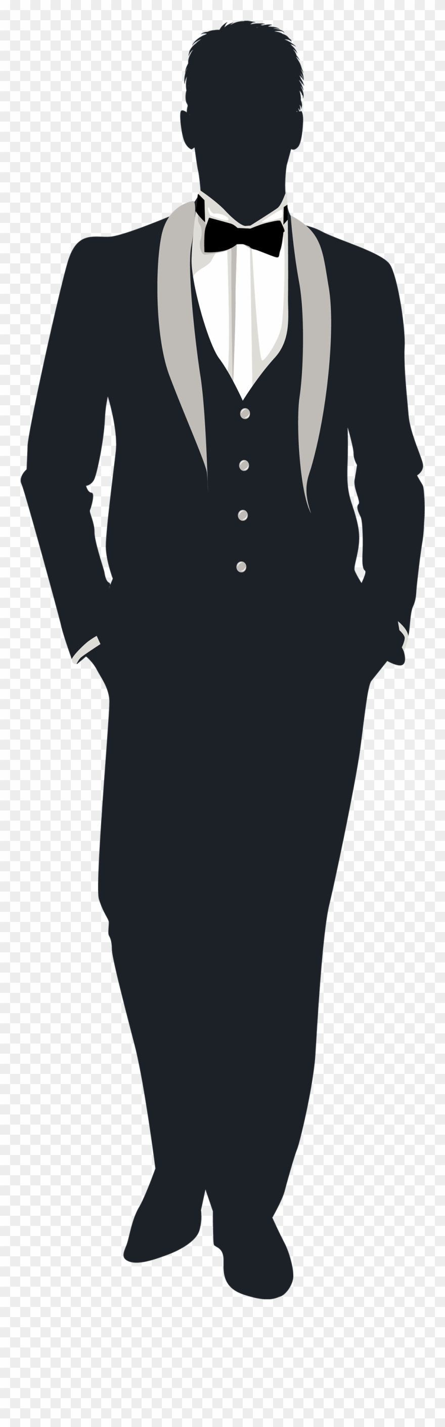 Groom Silhouette Png Clip Art - Groom Silhouette Transparent Png