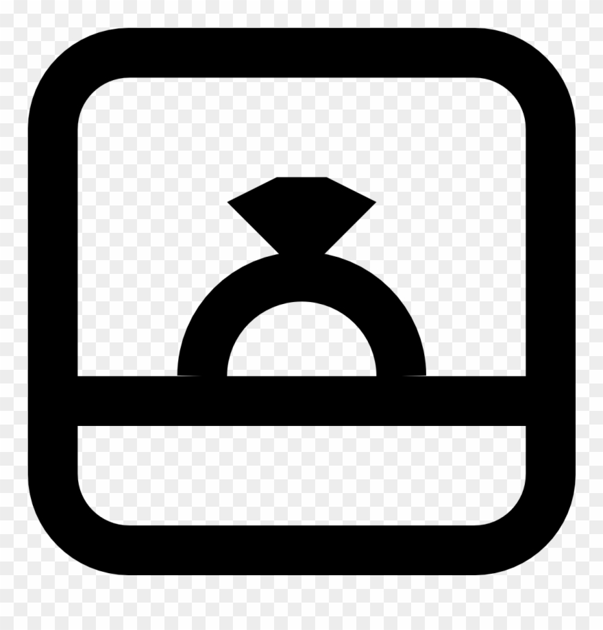 An Engagement Ring Is A Small Circle That Is Usually - Anillos De Compromiso Icon Png Clipart