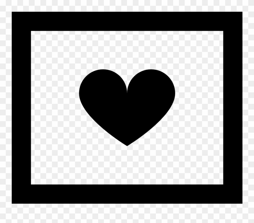 The Wedding Photo Icon Is Shaped Like A Rectangle, - Heart Clipart