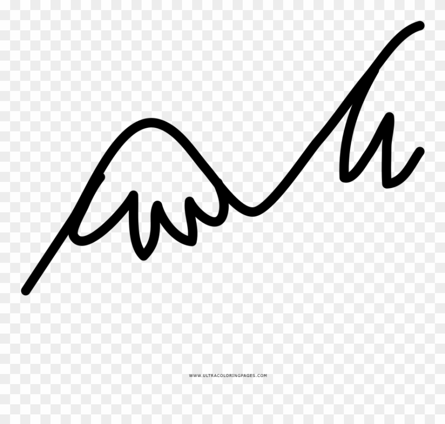 Berge Ausmalbilder - Line Art Clipart