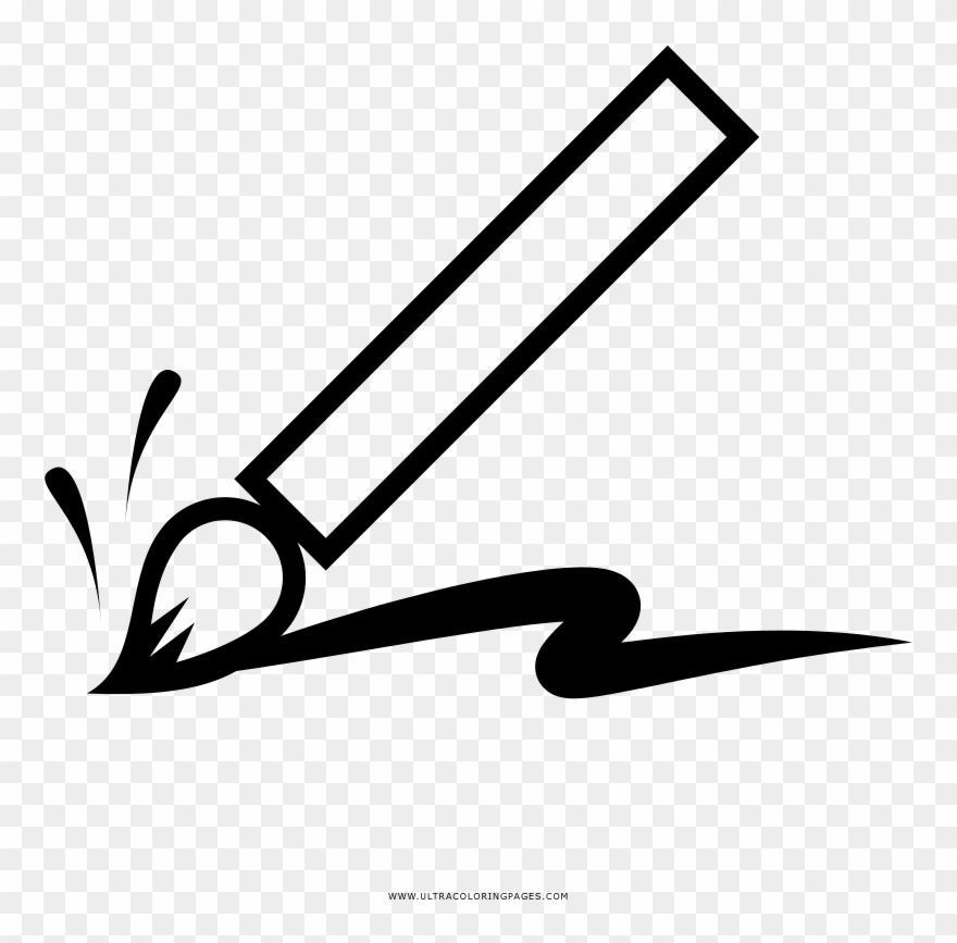 Pinsel Ausmalbilder - Line Art Clipart