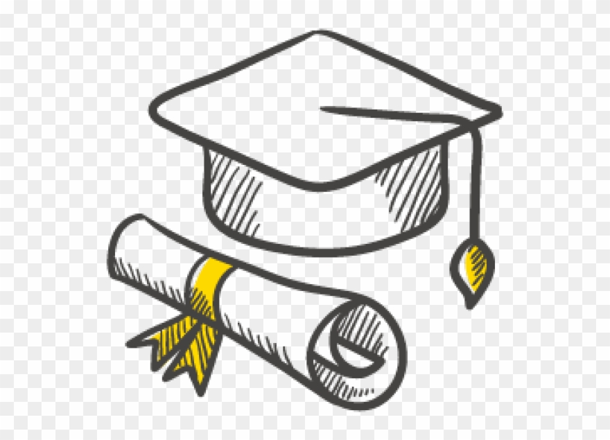 Artboard 48@2x - Draw A Graduation Cap And Scroll Clipart