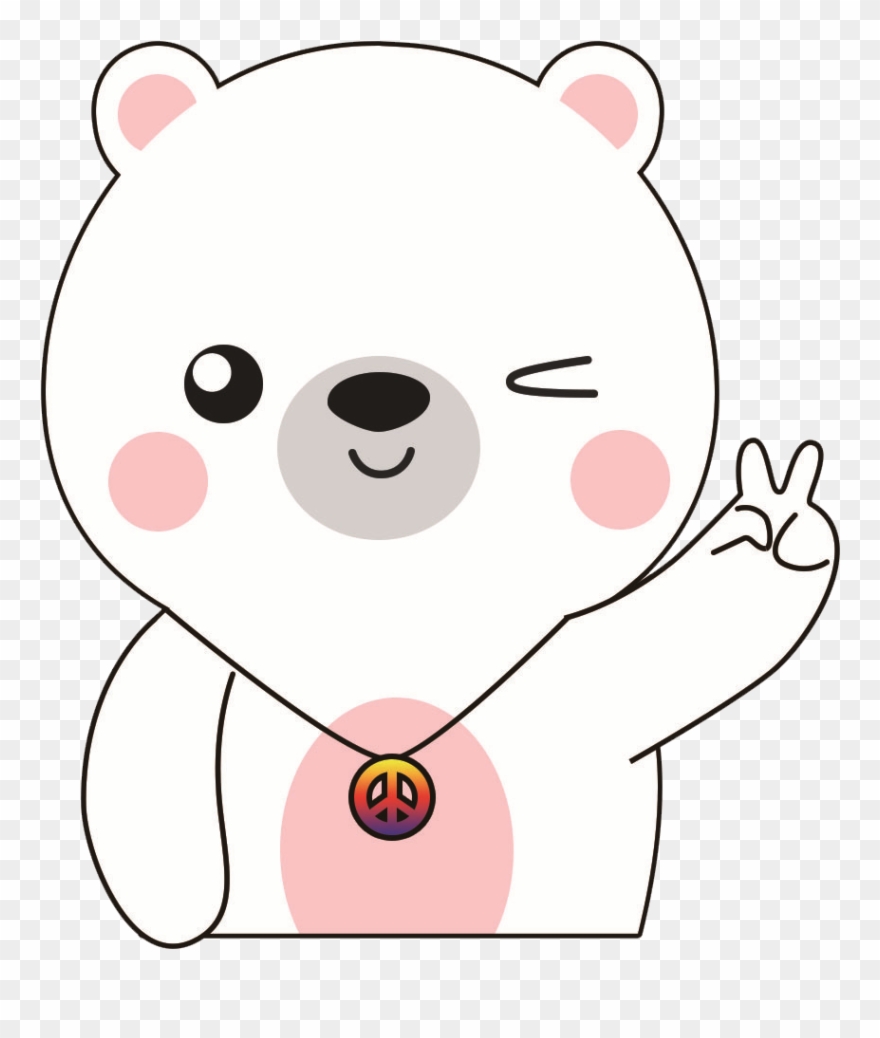 Peace Maskot - Teddy Bear Clipart
