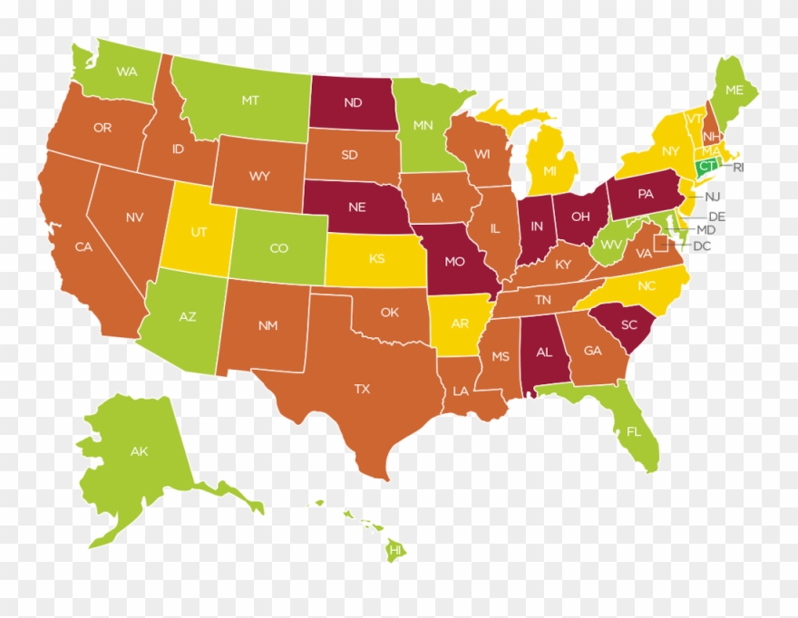 Is Alabama The Least Democratic State In The Union - Us Map Of Representatives Clipart