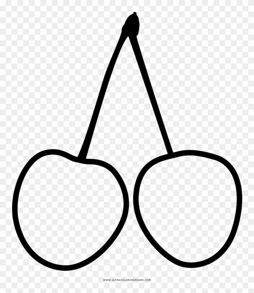 Kirsche Ausmalbilder - Line Art Clipart