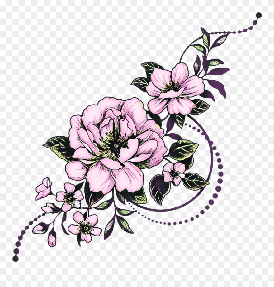 #flowers #flower #blossoms #blumen #blüten #florals - Flowers And Ornaments Png Clipart