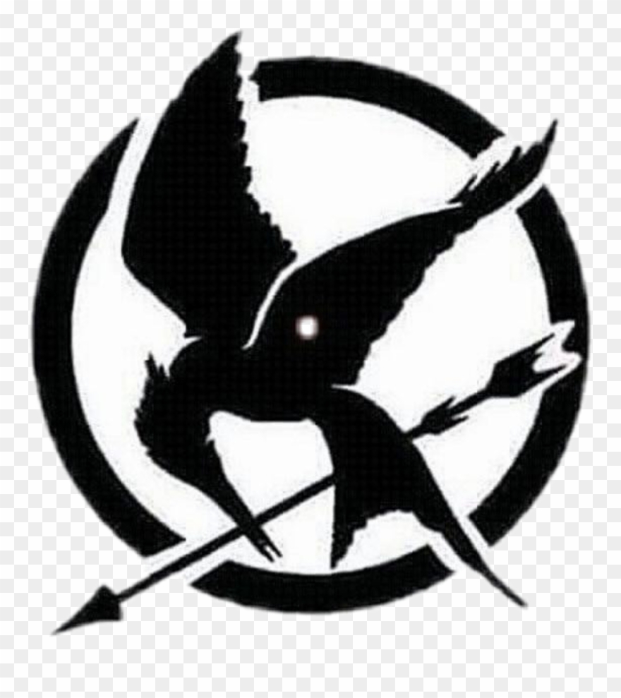 #sinsajo #the Hunger Games #black - Mockingjay Logo Hunger Games Clipart