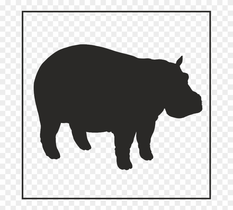 Grabbable 12 Of - Hippo Clip Art - Png Download