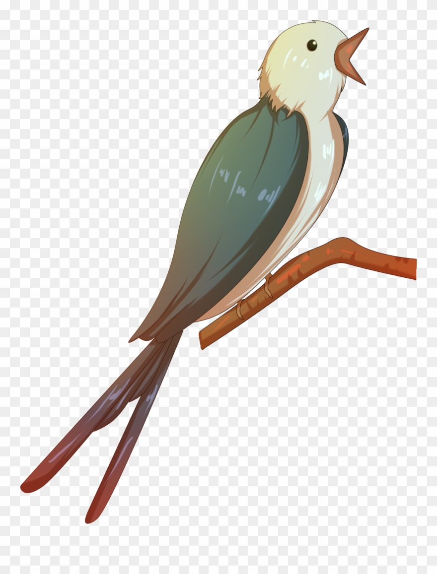 Animals Wings Swallows Dark Green Png And Psd - Parrot Clipart