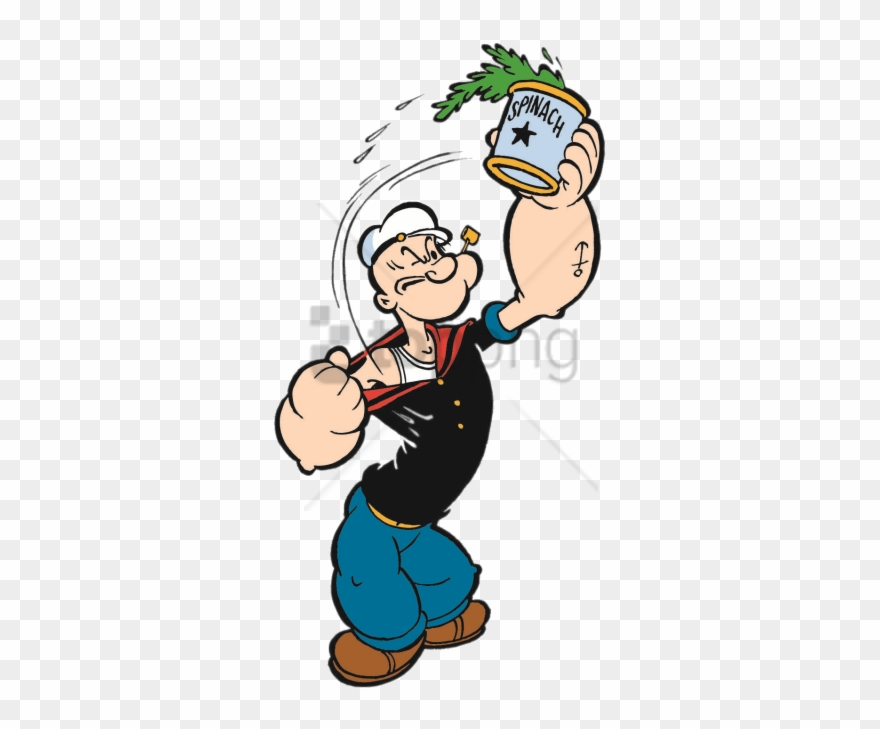 Free Png Download Popeye With Can Of Spinach Clipart Transparent Png