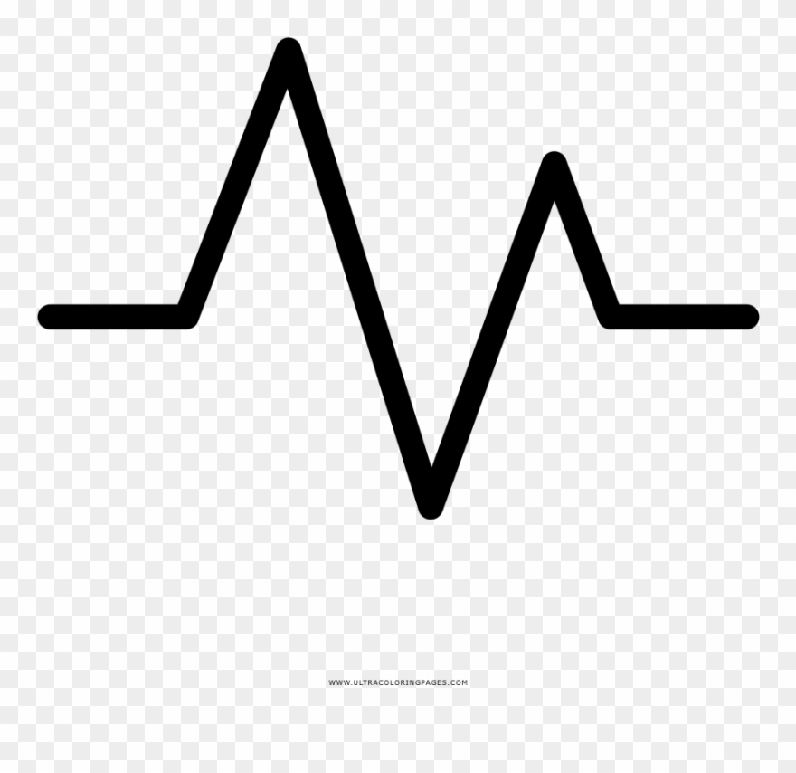 Heartbeat Coloring Page - Line Art Clipart