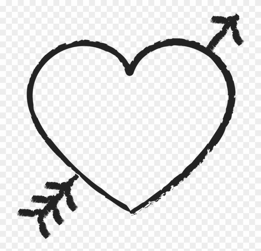Download Heart Clipart Black And White - Cute Heart Png Transparent Png
