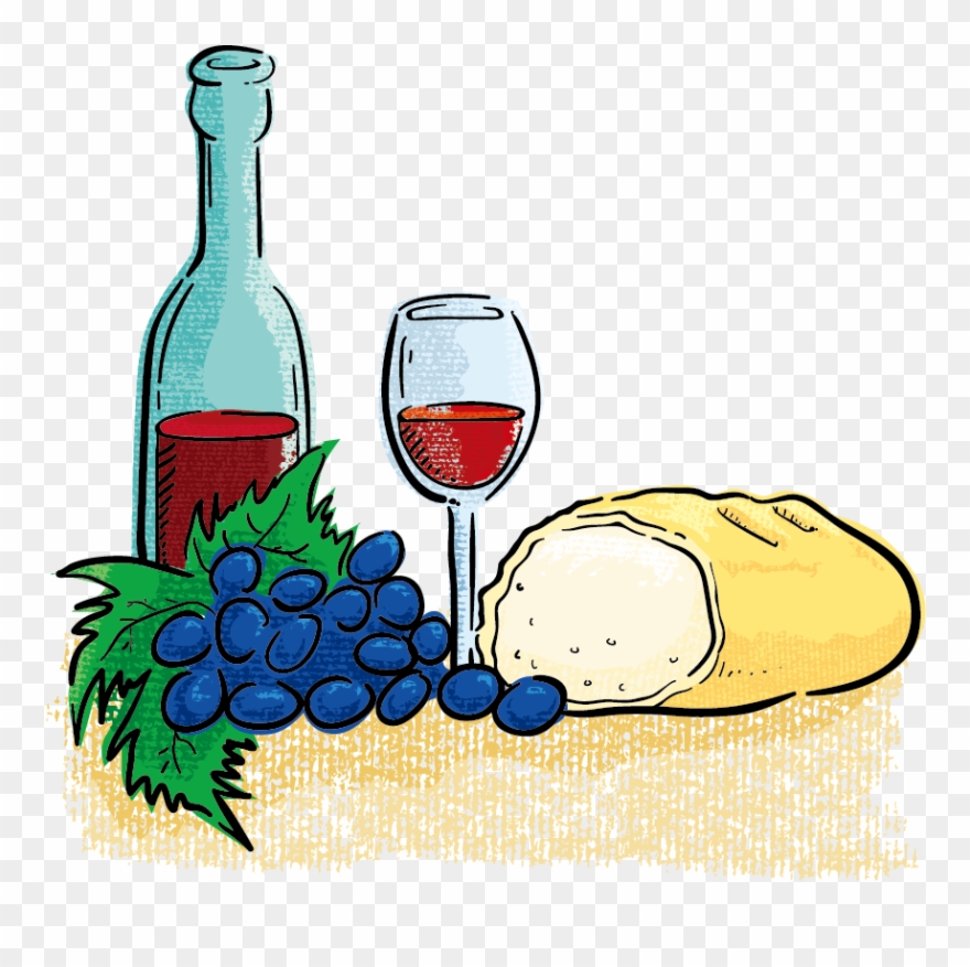 Wedding Invitation Gift Hospitality Clip Art - Pan Y Vino Animado - Png Download