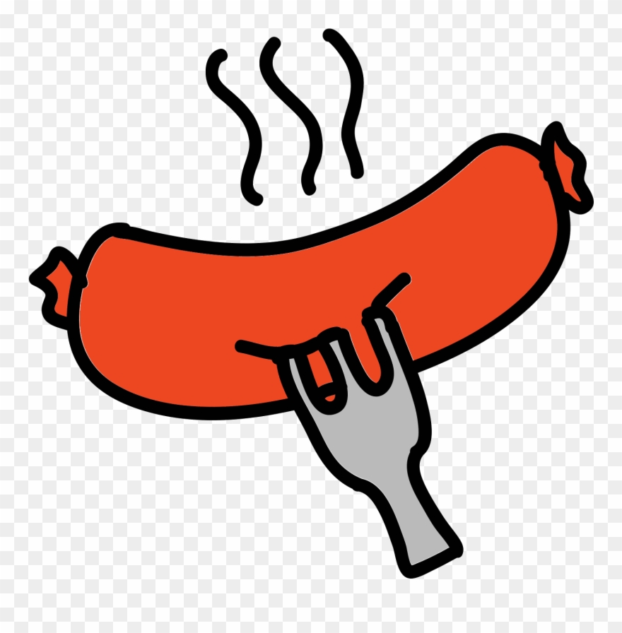 Free Barbecue Clipart Sausage Download Free Clip Art - Sausage - Png Download