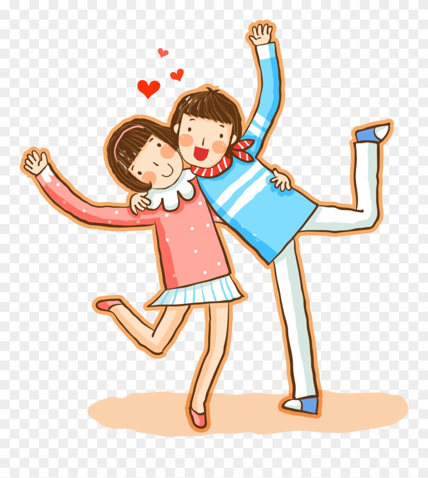 Euclidean Vector Friendship - Friend Vector Image Png Clipart