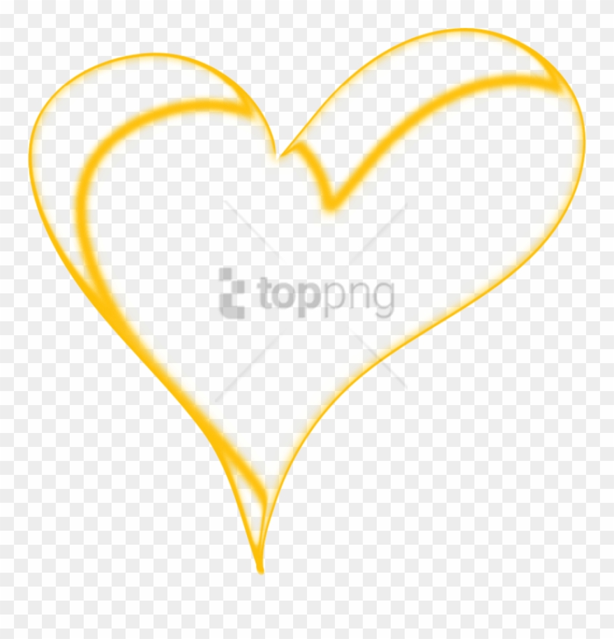 Free Png Gold Line Clip Art Png Image With Transparent - Icon Png Love Gold