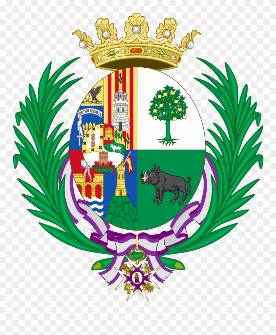 Coat Of Arms Of María Del Carmen Angoloti Y Mesa, Duchess - De La Paz Coat Of Arms Clipart
